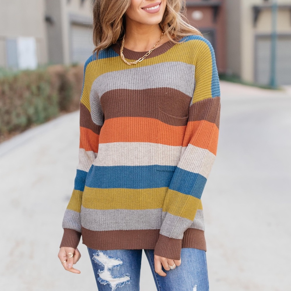 Summoning Fall Striped Sweater - Picture 12 of 14